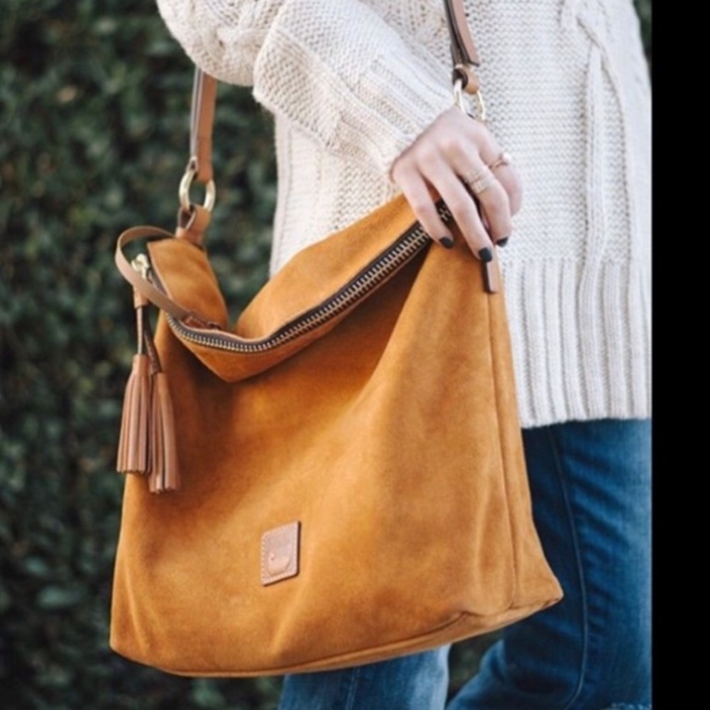 Dooney & Bourke Suede Dixon Slouch Bag
